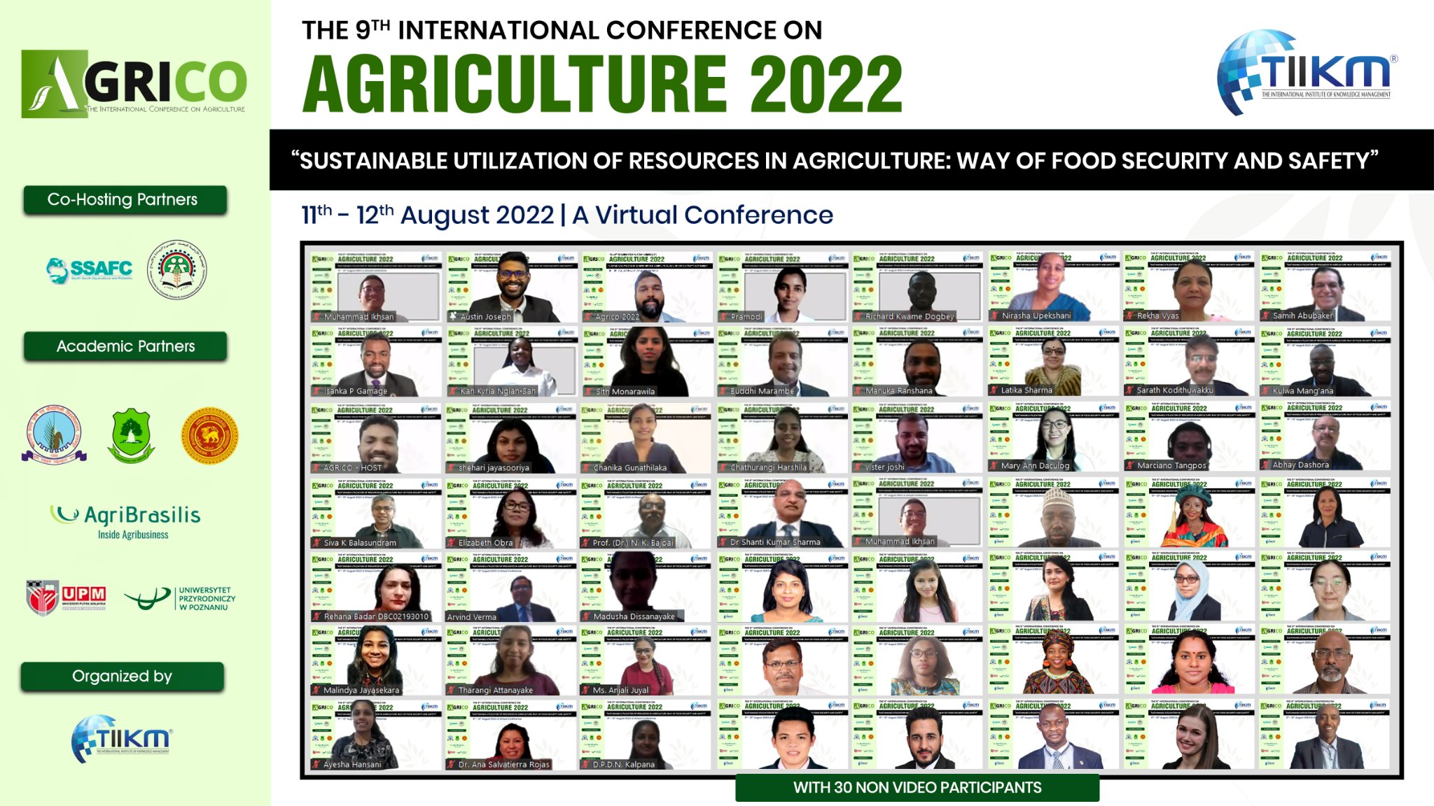 Agriculture conference Group photo 2022